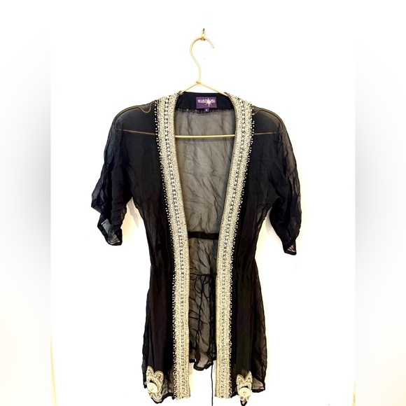 Beloved star cover up sheer small black - Picture 1 of 8